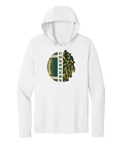 Chargers Cheerleader UV Performance Long Sleeve Hooded Tee