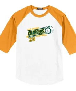 Chargers Football Baseball Tee