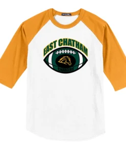 East Chatham Chargers Football Baseball Tee
