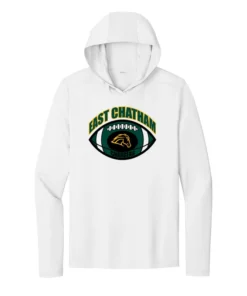 East Chatham Chargers Football UV Performance Long Sleeve Hooded Tee